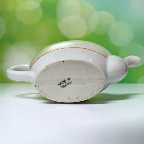 Vintage Lusterware Child’s Teapot & Casserole Dish – 1940s/1950s – Made in Japan - Picture 7 of 15